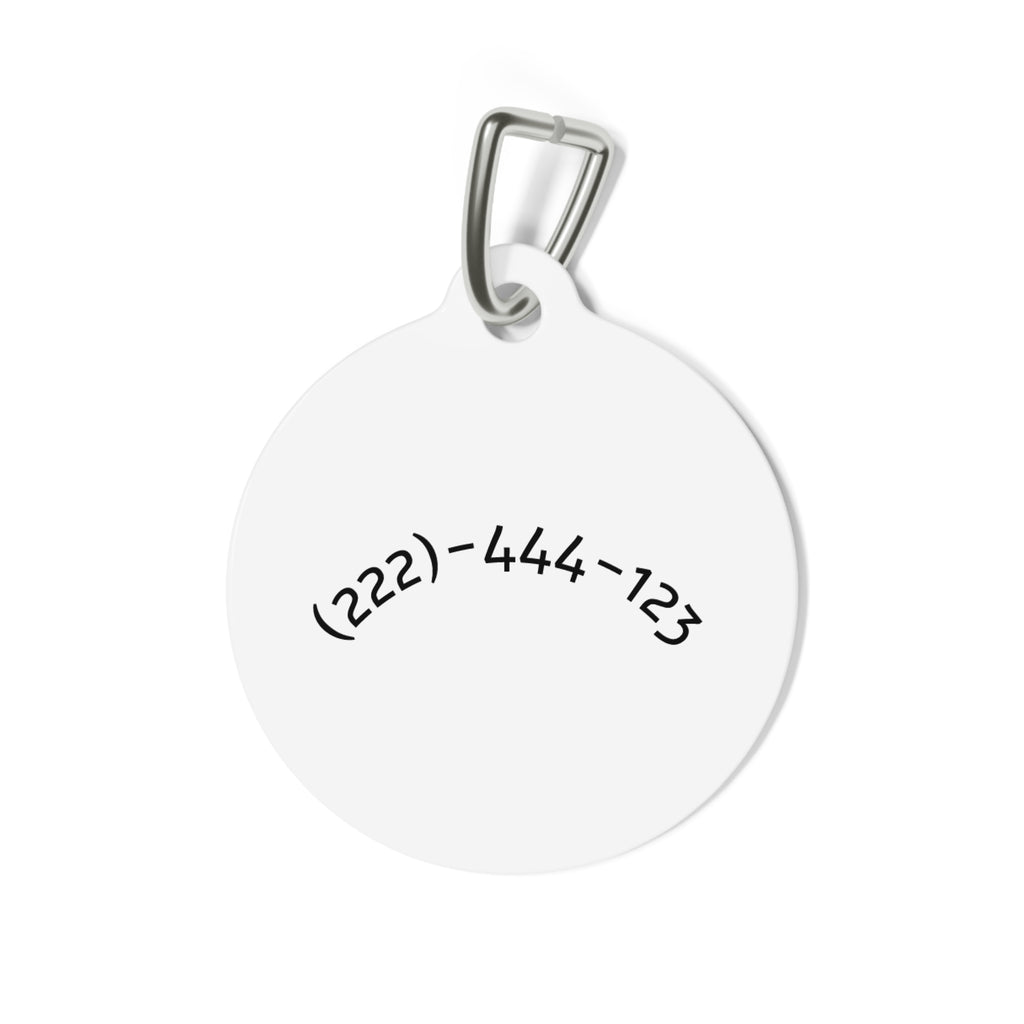 Personalized Green Pet Tag — Custom Name & Phone ID Tag for Dogs & Cats