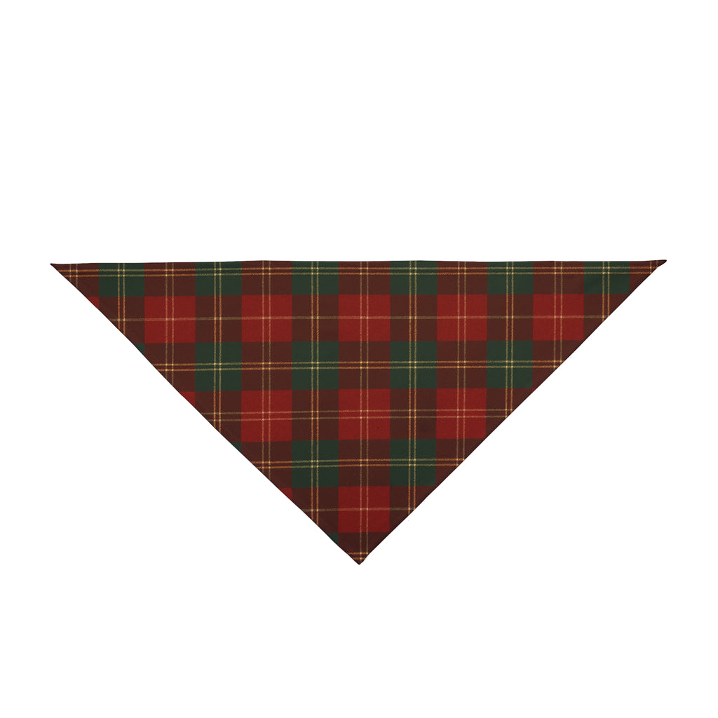 Red Plaid Pet Bandana