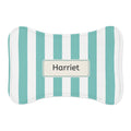 Personalized Teal Pet Food Mat