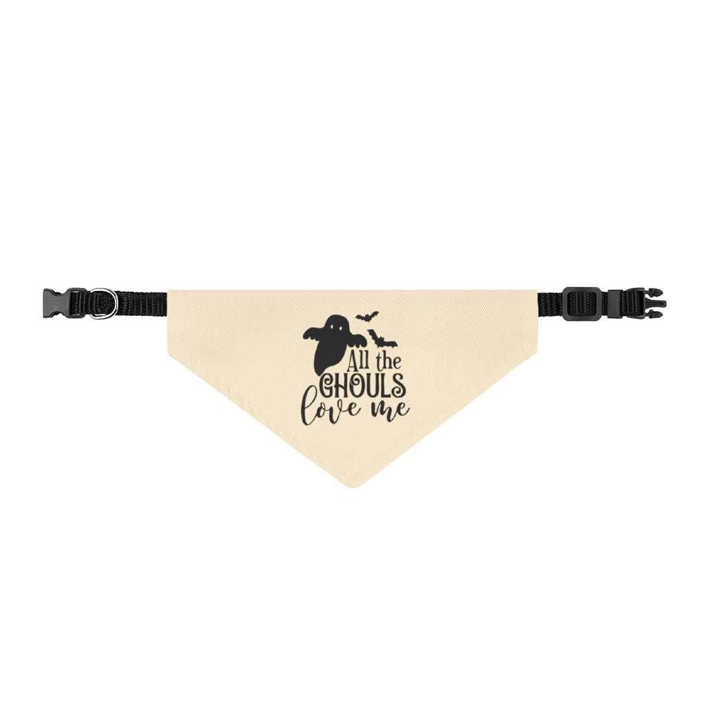 "All the Ghouls Love Me"  Halloween Clip-on Pet Bandana
