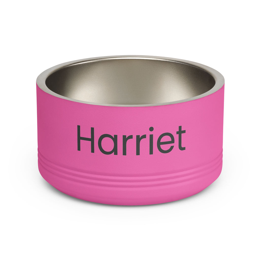 Personalized Stainless Steel Pet Bowl — 18oz