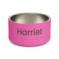 Personalized Stainless Steel Pet Bowl — 18oz