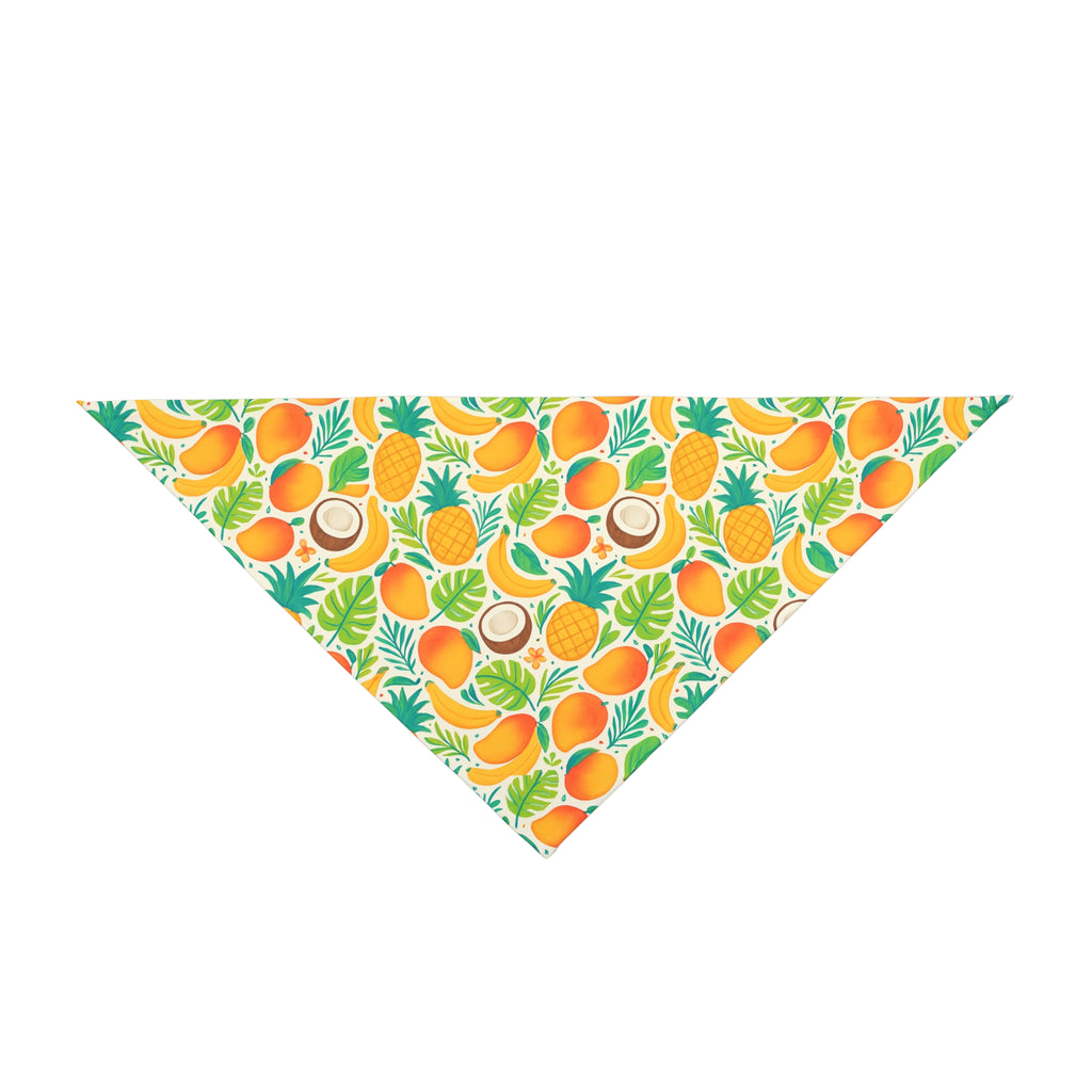 Tropical Fruit Clip-On Pet Bandana