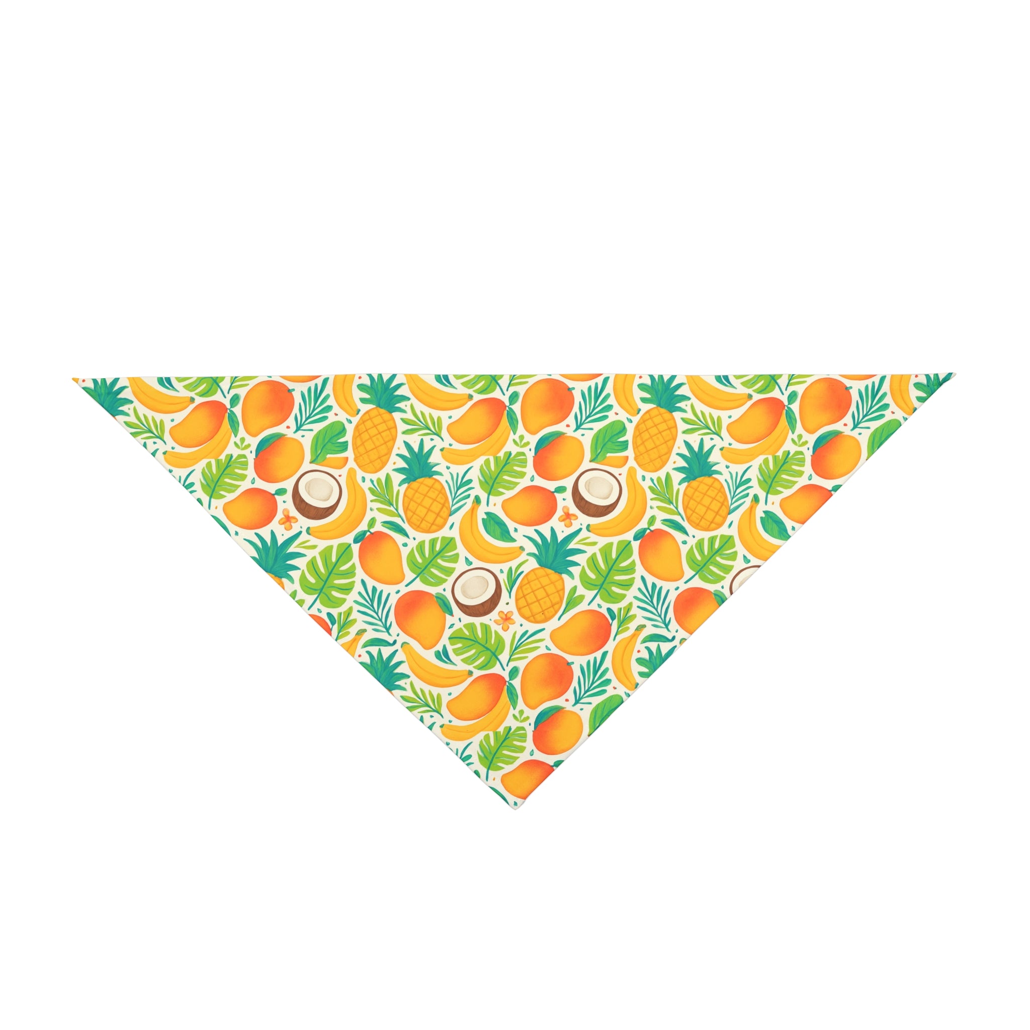 Tropical Fruit Clip-On Pet Bandana