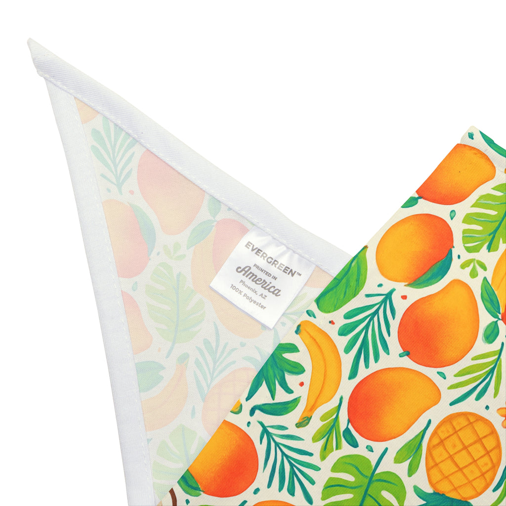Tropical Fruit Clip-On Pet Bandana