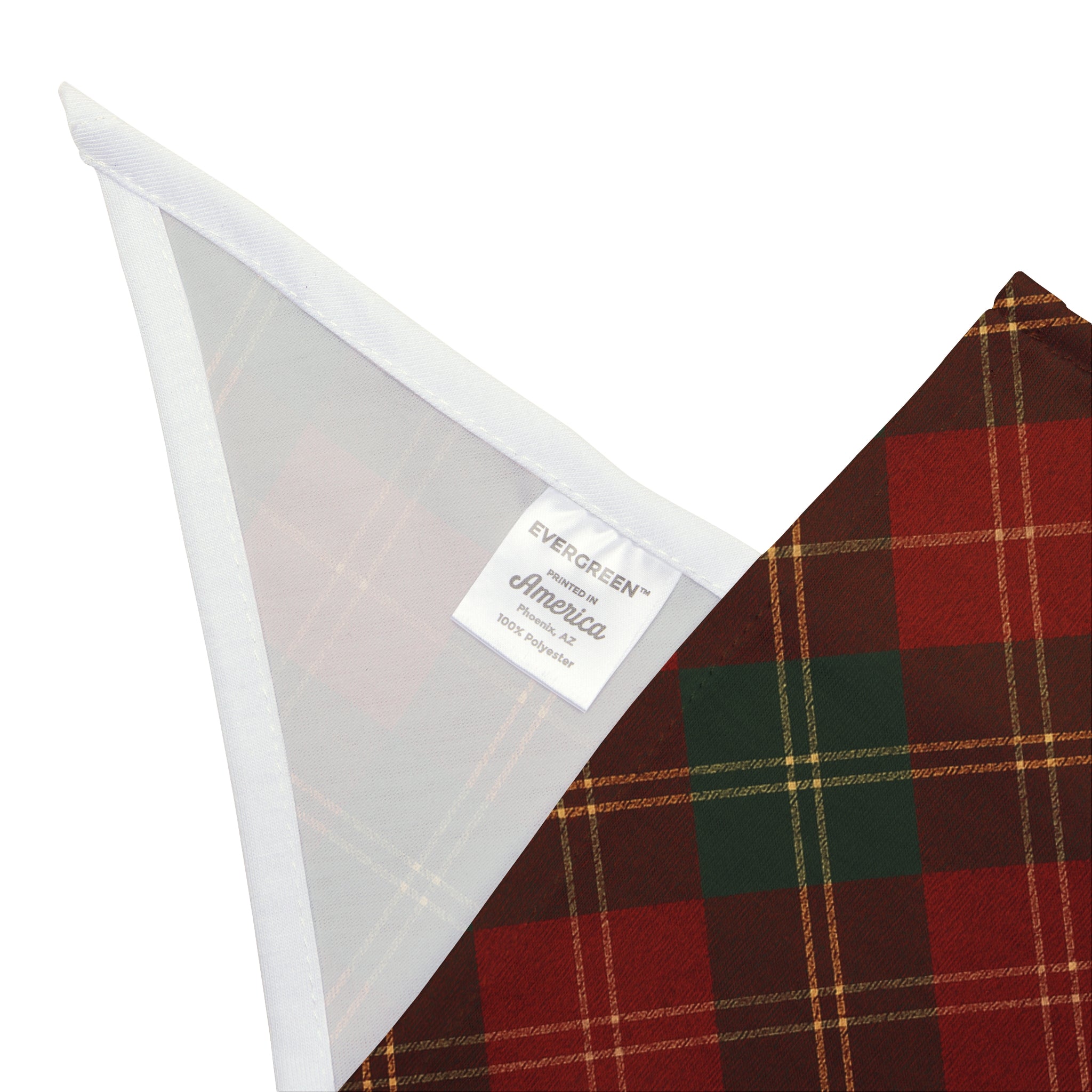 Red Plaid Pet Bandana