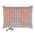 Blue Tartan Plush Pet Bed