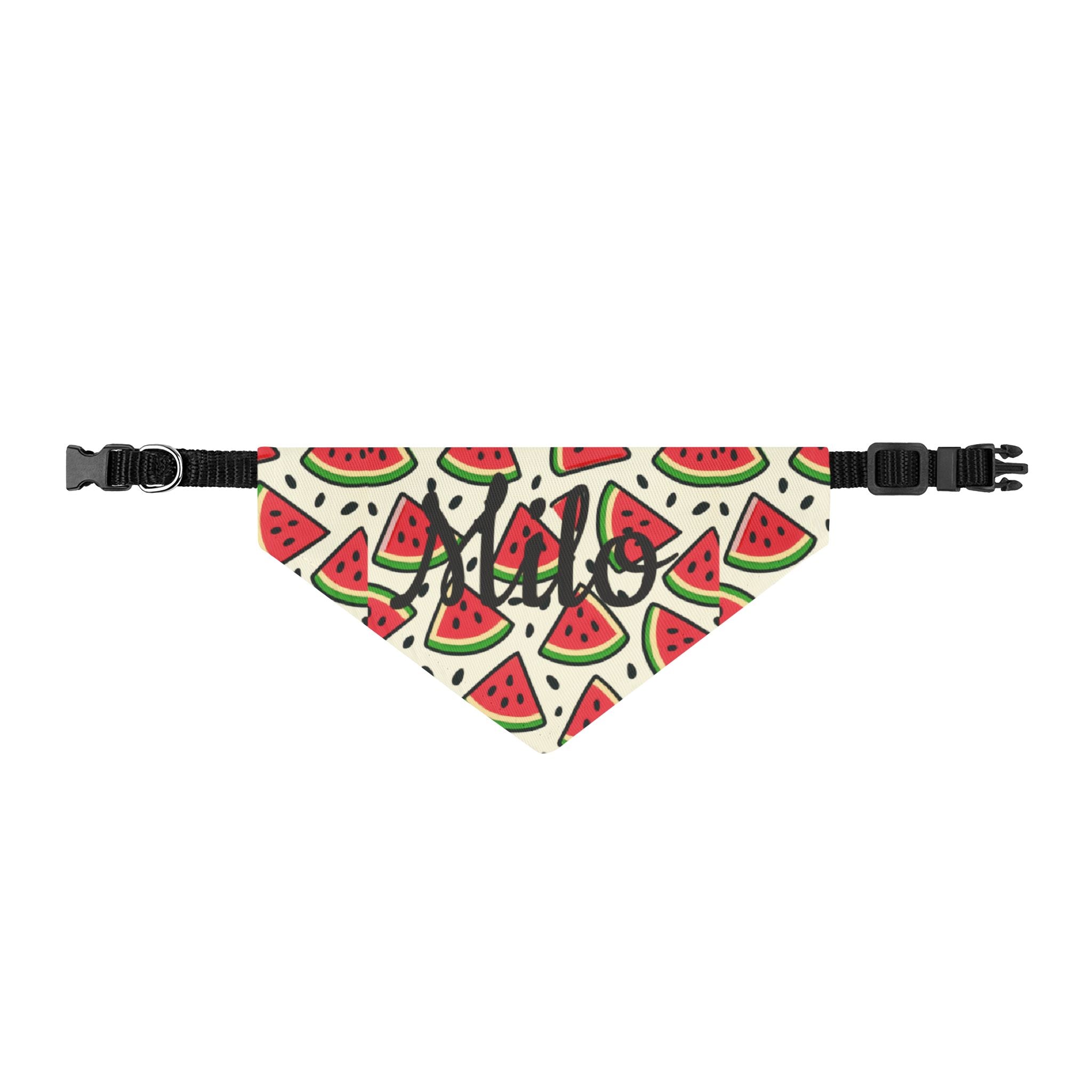 Watermelon Clip-On Pet Bandana