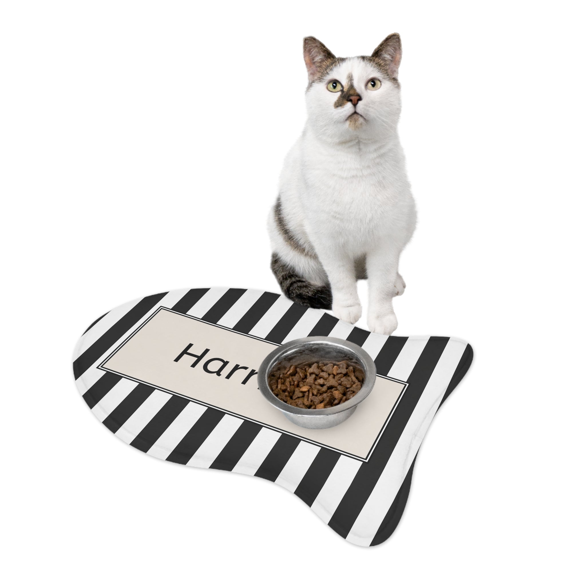Personalized Black & White Placemat