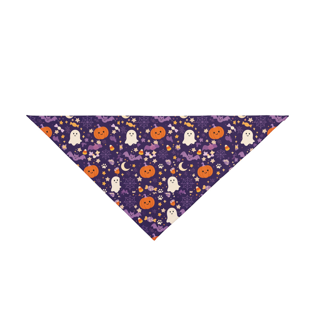 Purple Spooky Dog/Cat  Bandana Scarf