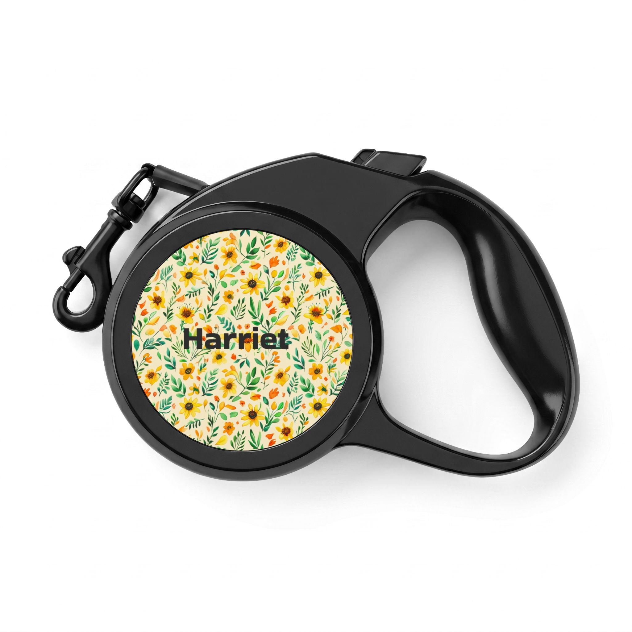 Yellow Meadow Retractable Pet Leash