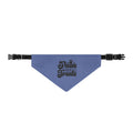 "Paws and Treats" Blue Clip-On Pet Bandana