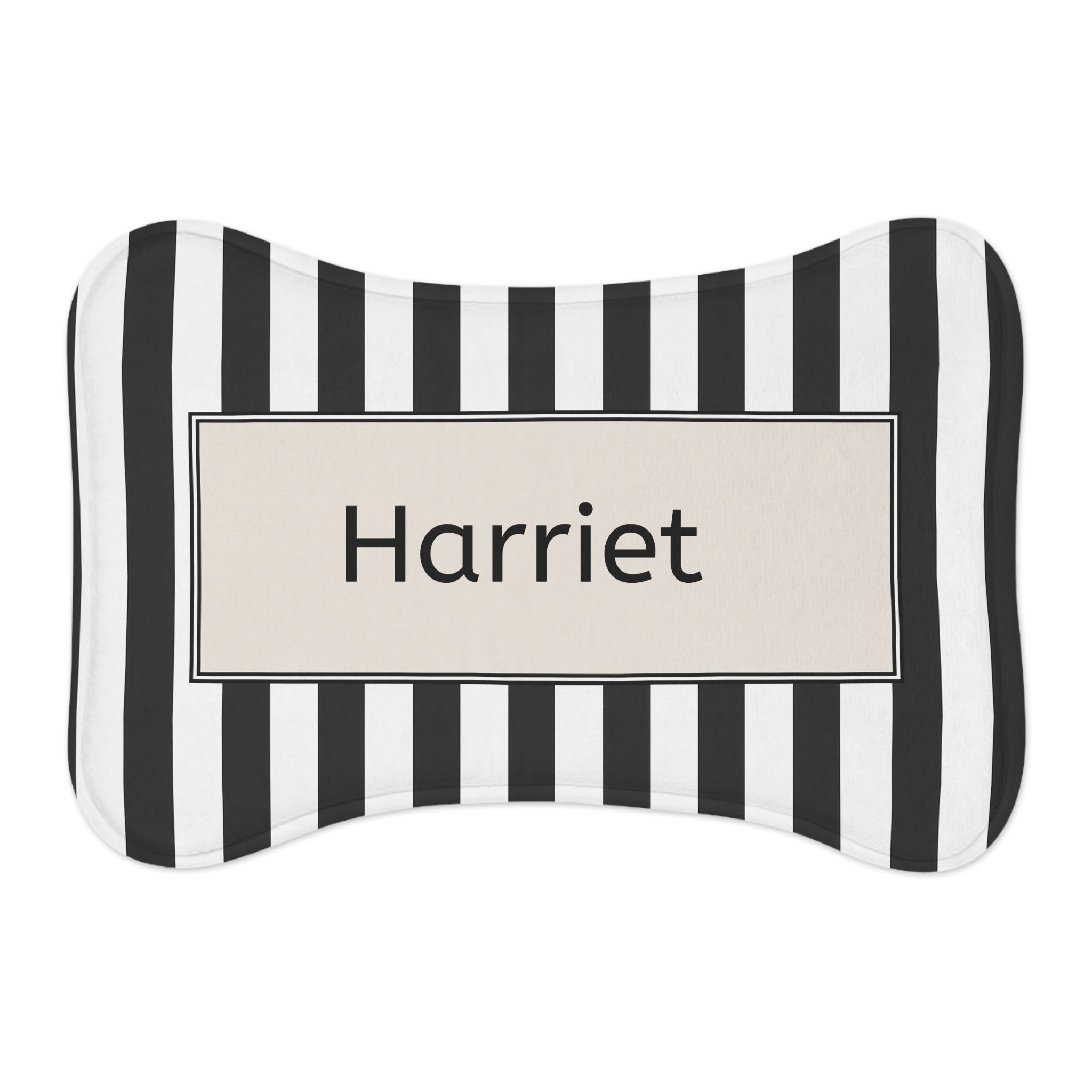 Personalized Black & White Placemat