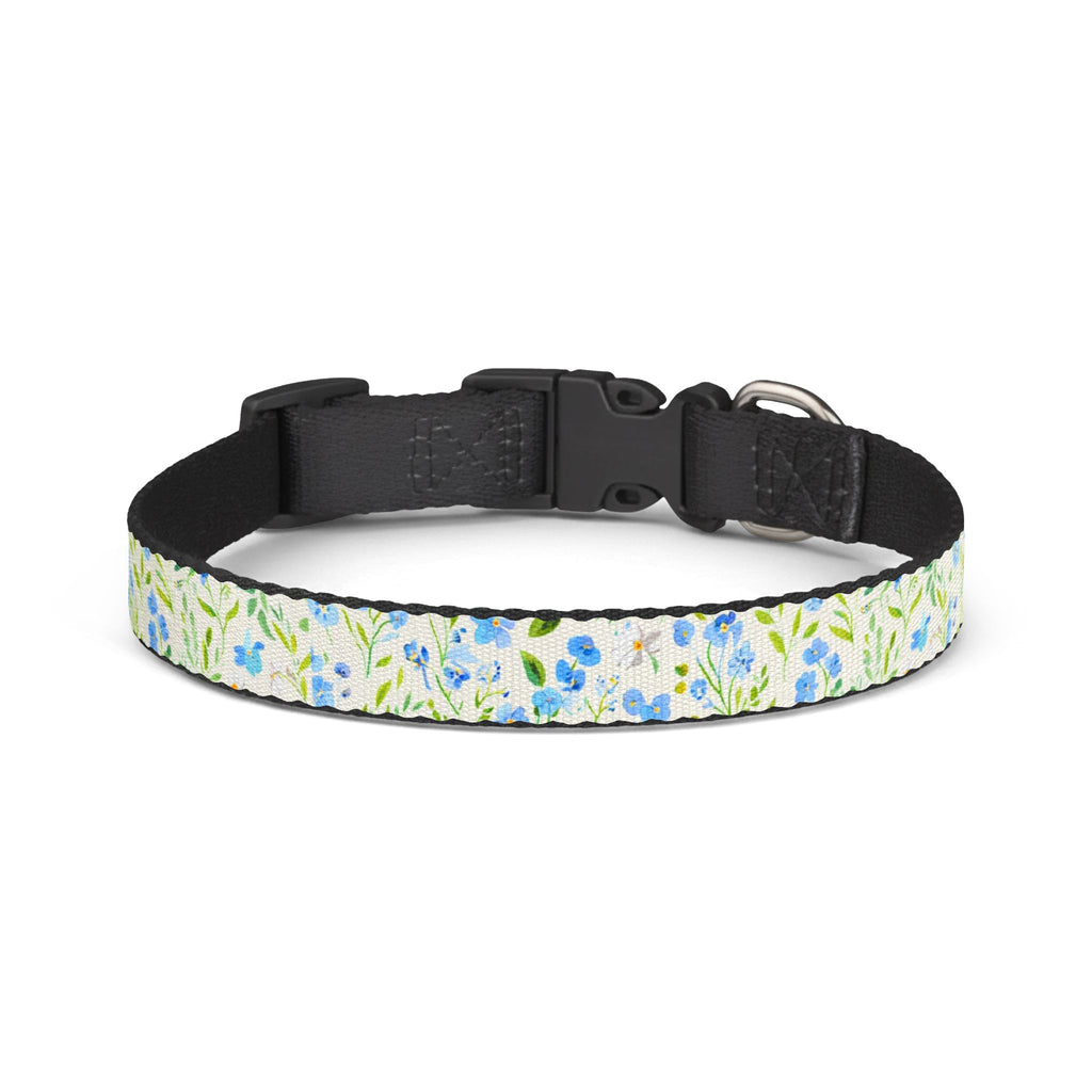 Forget-Me-Not Floral Clip-On Pet Collar